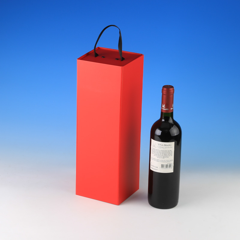 LS6083-Deluxe Magnet Door Wine box @US$1.75 per box set(Red)