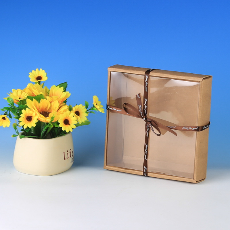 LS6101-Square Transparency ribbon giftbox Price:US$0.325 per box set MOQ:5,000pcs