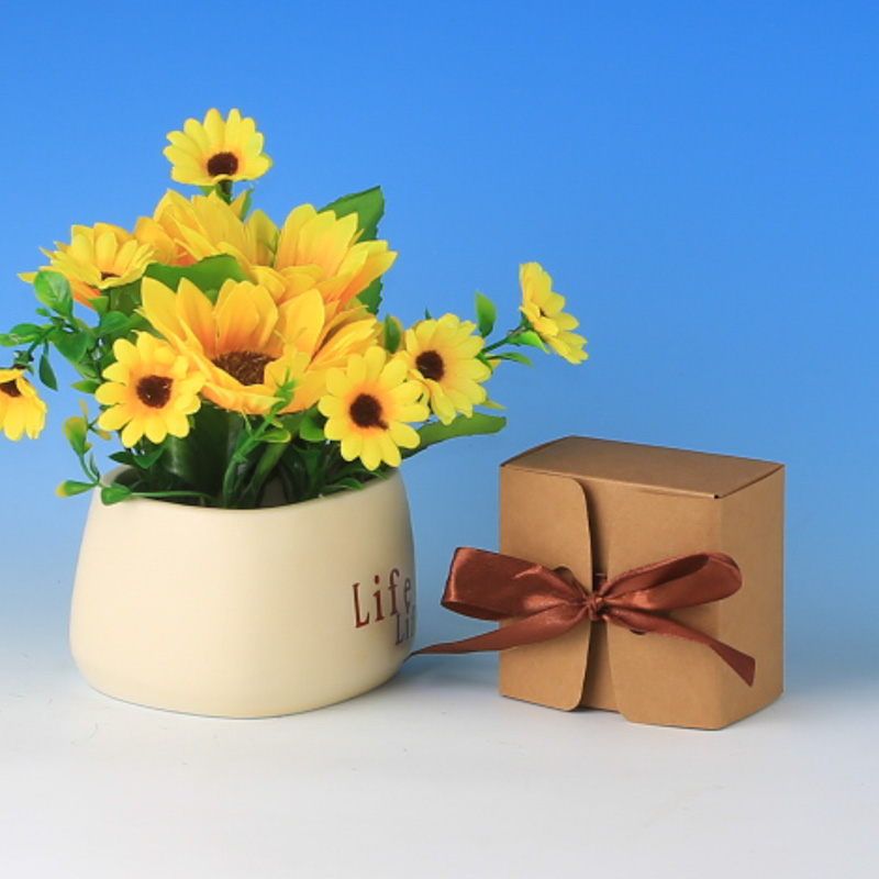 LS6099-Small Brown ribbon giftbox Price: US$0.142 per box MOQ: 5,000pcs